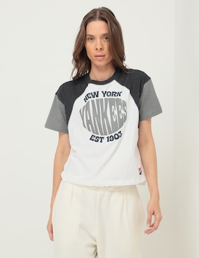 Playera Deportiva New Era New York Yankees Para Mujer