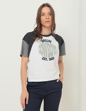 Playera Deportiva New Era Dallas Cowboys Para Mujer