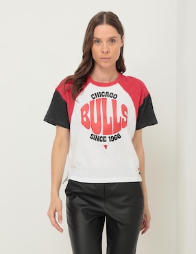 Playera Deportiva New Era Chicago Bulls Para Mujer