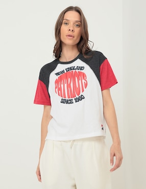 Playera Deportiva New Era New England Patriots Para Mujer