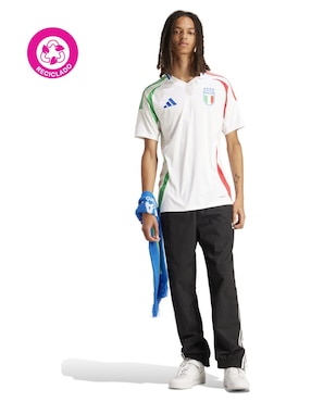 Jersey de  Selección de fútbol de Italia visitante manga corta Adidas fan para hombre