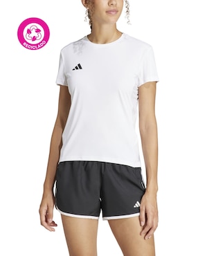 Playera deportiva para correr Adidas de mujer