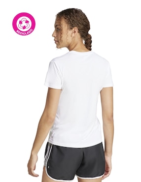 Playera deportiva para correr Adidas de mujer
