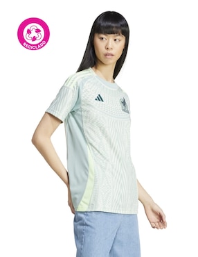 Jersey de México visitante manga corta Adidas para mujer