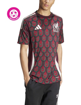 Jersey de México local manga corta Adidas para hombre
