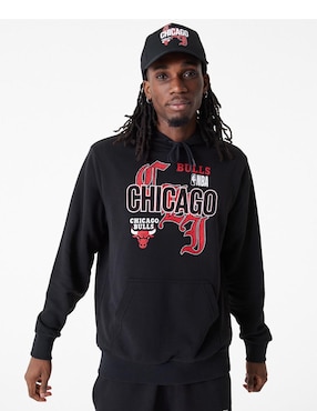 Sudadera New Era Con Capucha Y Bolsa Chicago Bulls Para Hombre