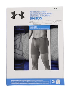 Set bóxer brief Under Armour para hombre 3 piezas
