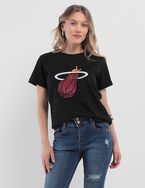 Playera Deportiva Nba Miami Heats Para Mujer