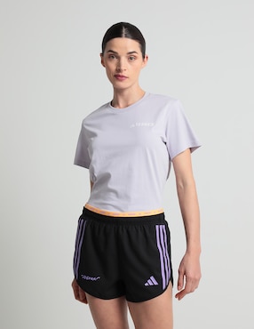 Short Calzón De Malla Integrado ADIDAS Para Correr Mujer