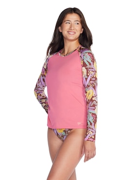 Wetshirt Speedo Estampado Para Mujer