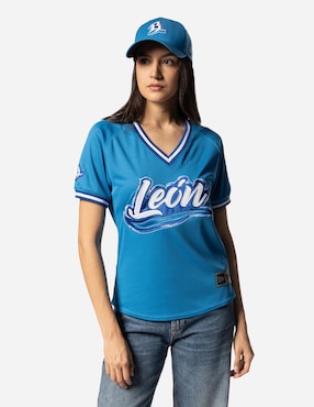 Jersey De Bravos De León Visitante New Era Para Mujer