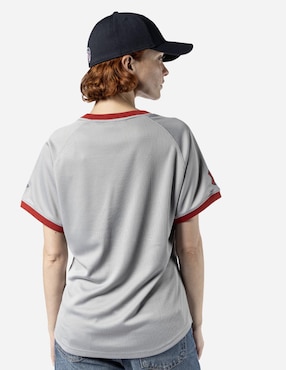 Jersey de Sultanes de Monterrey visitante manga corta New Era para mujer