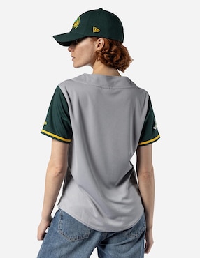 Jersey de Pericos de Puebla visitante manga corta New Era para mujer