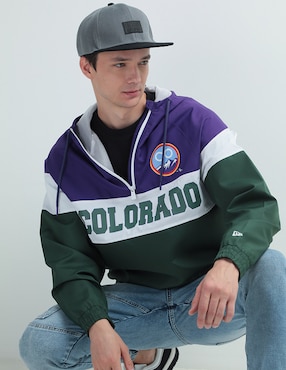Chamarra New Era Colorado Rockies MLB para unisex