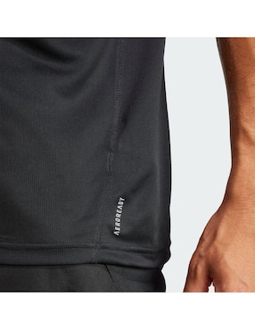 Playera deportiva para correr Adidas de hombre