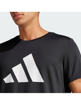Playera deportiva para correr Adidas de hombre