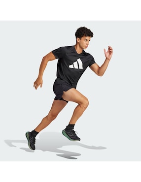 Playera deportiva para correr Adidas de hombre