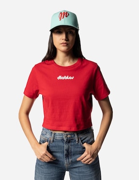 Playera Deportiva New Era Diablos Rojos Del México Para Mujer