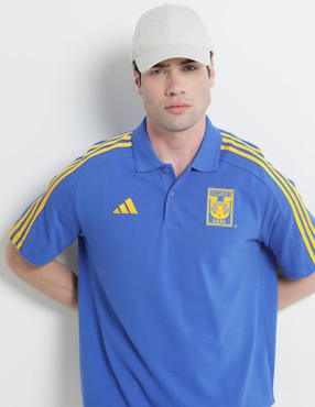 Playera tipo polo fútbol Adidas para hombre