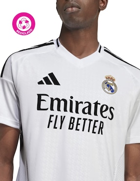 Jersey de Real Madrid Club de Fútbol local manga corta Adidas para hombre