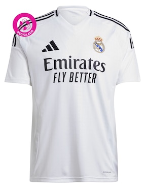 Jersey de Real Madrid Club de Fútbol local manga corta Adidas para hombre