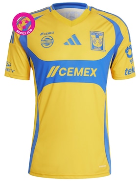 Jersey de  Tigres UANL local manga corta Adidas  para hombre
