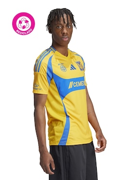 Jersey de  Tigres UANL local manga corta Adidas  para hombre