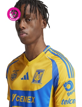 Jersey de  Tigres UANL local manga corta Adidas  para hombre