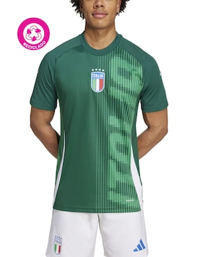 Playera deportiva para fútbol Adidas de hombre