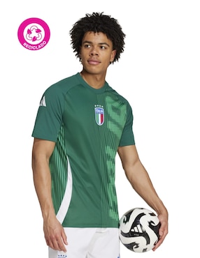 Playera deportiva para fútbol Adidas de hombre