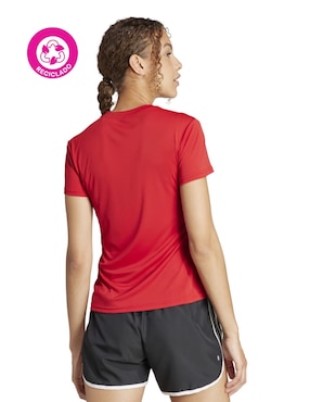 Playera deportiva para correr Adidas para mujer