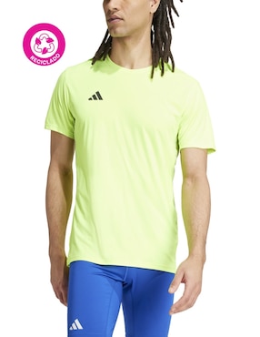 Playera deportiva para correr Adidas para hombre