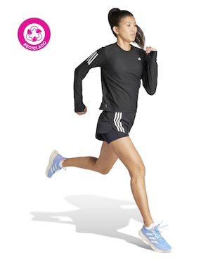 Playera deportiva para correr Adidas de mujer