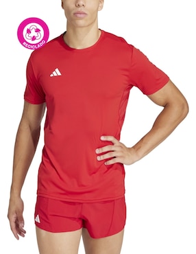 Playera deportiva para correr Adidas de hombre