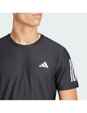 Playera deportiva para correr Adidas de hombre