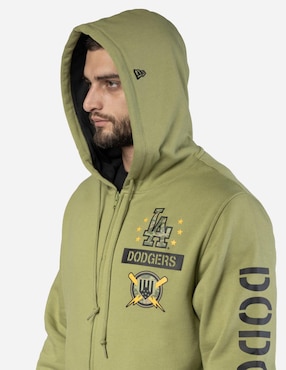 Sudadera New Era con capucha y bolsa Los Angeles Dodgers unisex
