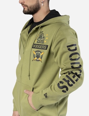 Sudadera New Era con capucha y bolsa Los Angeles Dodgers unisex