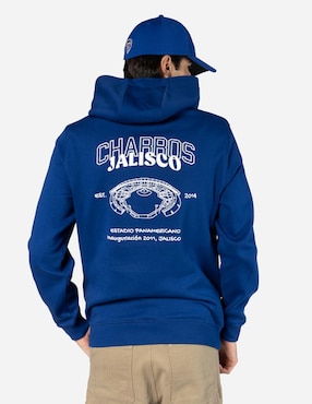 Sudadera New Era con capucha y bolsa Charros de Jalisco unisex