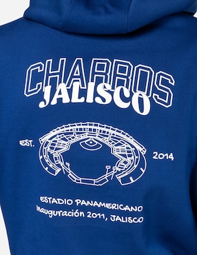Sudadera New Era con capucha y bolsa Charros de Jalisco unisex