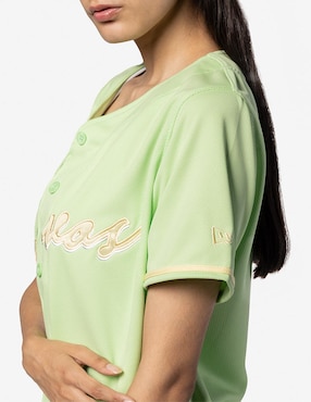 Jersey de Bravos de León cuarto equipo manga corta New Era para mujer