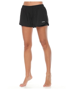 Short Efecto Doble Prenda Racketball Para Entrenamiento Mujer