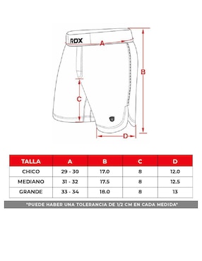 Short Rdx para entrenamiento unisex