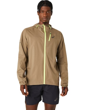 Chamarra Asics Impermeable Para Hombre