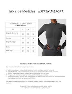 Chamarra para yoga Strenua Bodywear para mujer