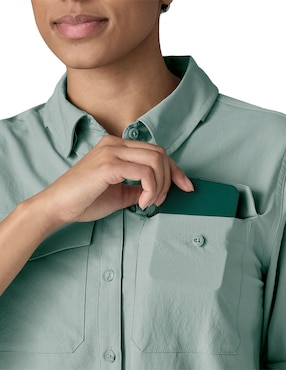 Camisa deportiva outdoor L/S Self Guided Sun Patagonia para mujer