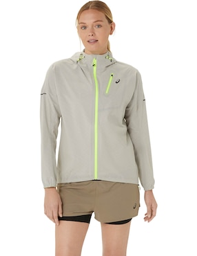 Chamarra Asics Impermeable Para Mujer