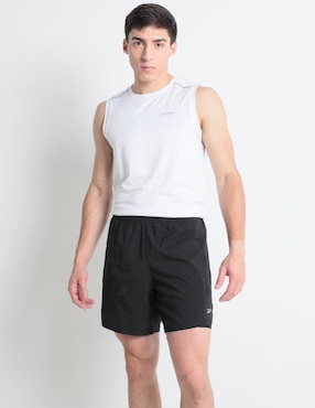 Short Efecto Doble Prenda Reebok Para Correr Hombre