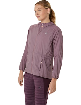 Chamarra Asics Impermeable Para Mujer