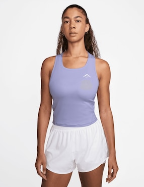 Tank top para correr Nike Trail DF de mujer