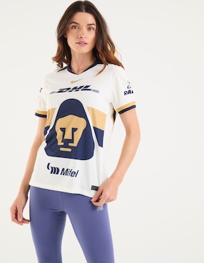 Jersey de Pumas de la UNAM local manga corta Nike fan para mujer
